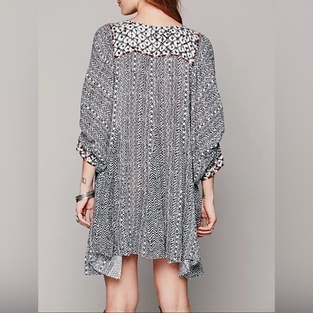 Free People FP One Mix Print Tunic Boho Small - Picture 2 of 8